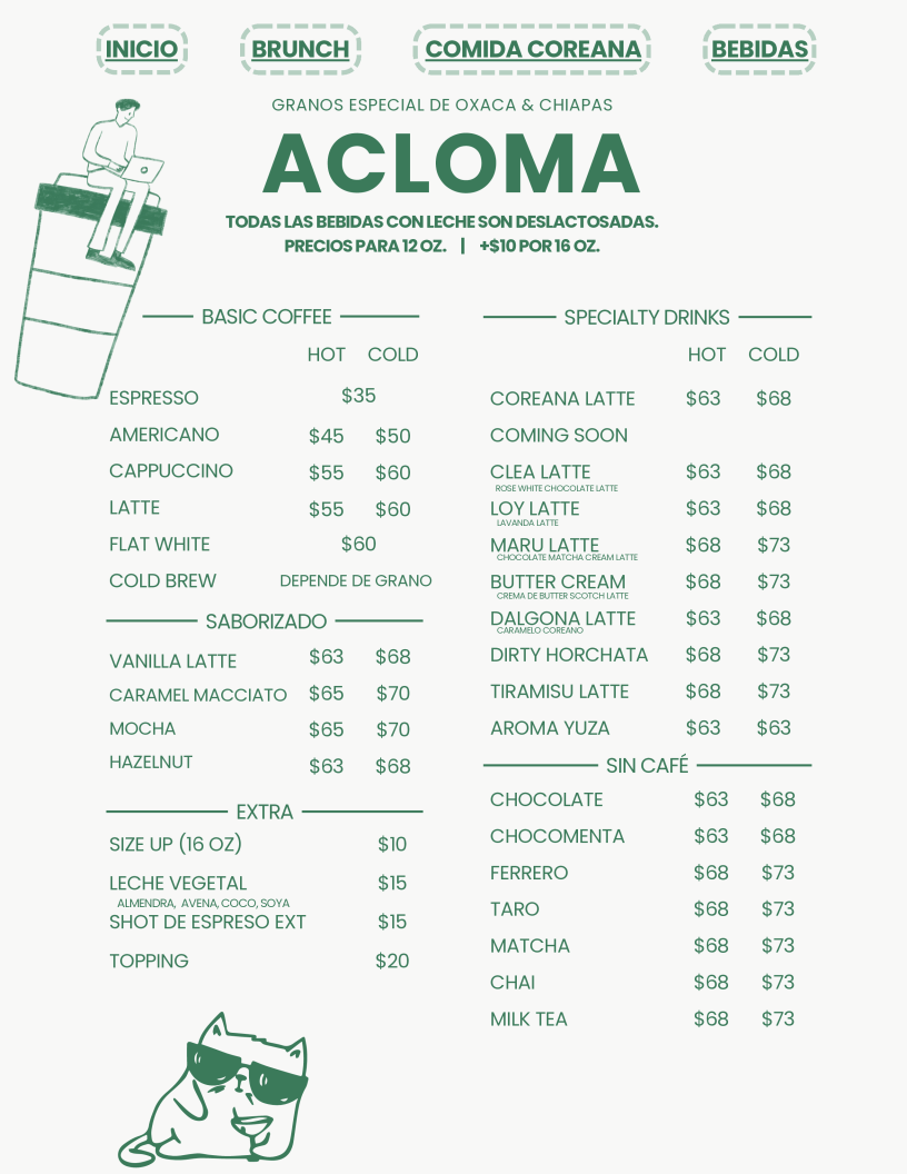 Café Acloma Menu - Image 5
